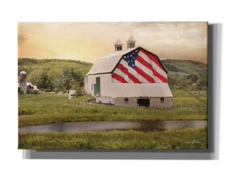 Flag Barn  by Lori Deiter, Canvas Wall Art Hot on Sale