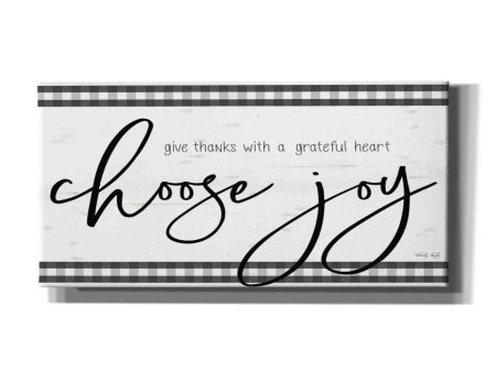 Choose Joy Plaid  by Cindy Jacobs, Canvas Wall Art For Cheap