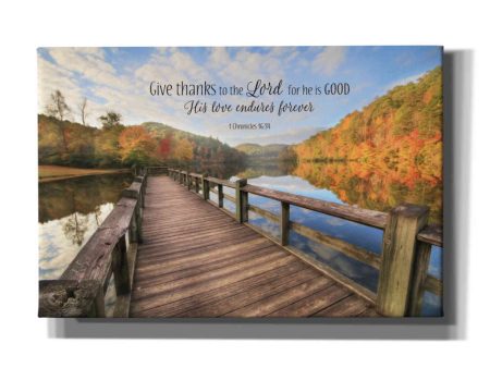 Give Thanks to the Lord  by Lori Deiter, Canvas Wall Art For Sale