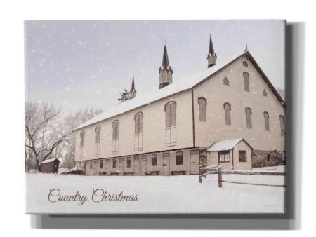 Country Christmas Church  by Lori Deiter, Canvas Wall Art For Cheap