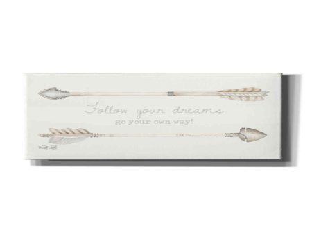 Arrows - Follow Your Dreams  by Cindy Jacobs, Canvas Wall Art on Sale