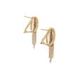 Aretes boleados en oro dos tonos 18 kilates. For Cheap