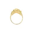 Anillo barroco motivo felino con zafiros en oro amarillo 18 kilates. Supply