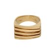 Anillo calado en oro amarillo 14 kilates. on Sale