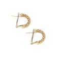 Aretes boleados en oro amarillo 14 kilates. Hot on Sale