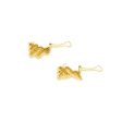 Aretes barrocos en oro amarillo 18 kilates. Supply