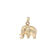 Dije diseño especial motivo elefante en oro amarillo 14 kilates. Supply