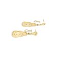 Aretes Articulados con colgantes motivo dama en oro amarillo 18 kilates. on Sale