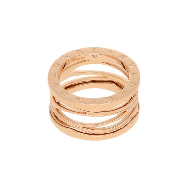 Argolla diseño especial firma Bvlgari en oro rosa 18 kilates. Online now