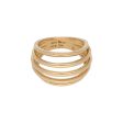 Anillo calado firma Tane en oro amarillo 18 kilates. Online Sale