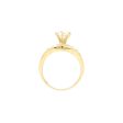 Anillo de compromiso con circonias en oro amarillo 14 kilates. For Discount