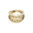 Anillo calado motivo pantera en oro amarillo 14 kilates. Online Hot Sale