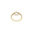 Anillo calado motivo estrella con madre perla en oro amarillo 14 kilates. Online Hot Sale