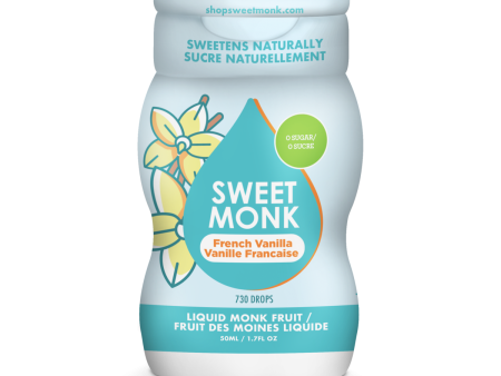 SweetMonk French Vanilla Liquid Monk Fruit (50ml) For Sale