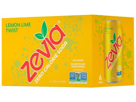 Zevia Soda Lemon Lime Twist (6 pack) For Sale