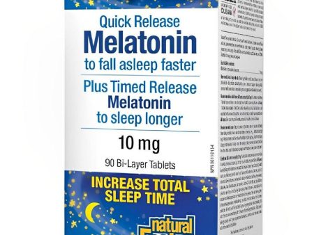 Natural Factors Melatonin Quick Release 10mg (90 Bi-Layer Tablets) on Sale