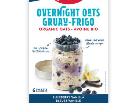 Yumi Organics Overnight Oats Blueberry Vanilla (6 Packets) Online Sale