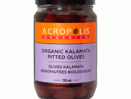 Acropolis Organic Kalamata Pitted Olives (720ml) For Sale