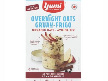 Yumi Organics Overnight Oats Apple Cinnamon (6 Packets) Hot on Sale