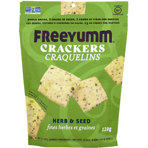 Freeyumm Herb & Seed Crackers (120g) Discount