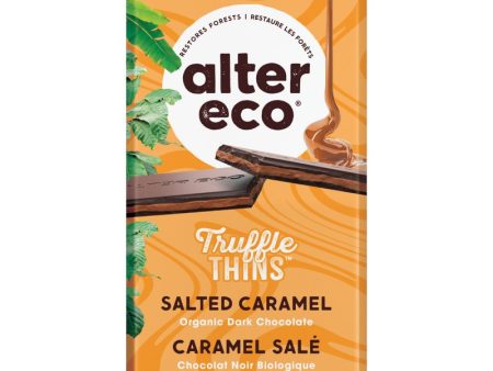 Alter Eco Truffle Thins Salted Caramel Chocolate Bar (84g) Cheap